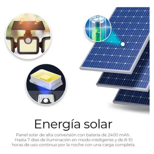 LUZ CON PANEL SOLAR 3 ASPA