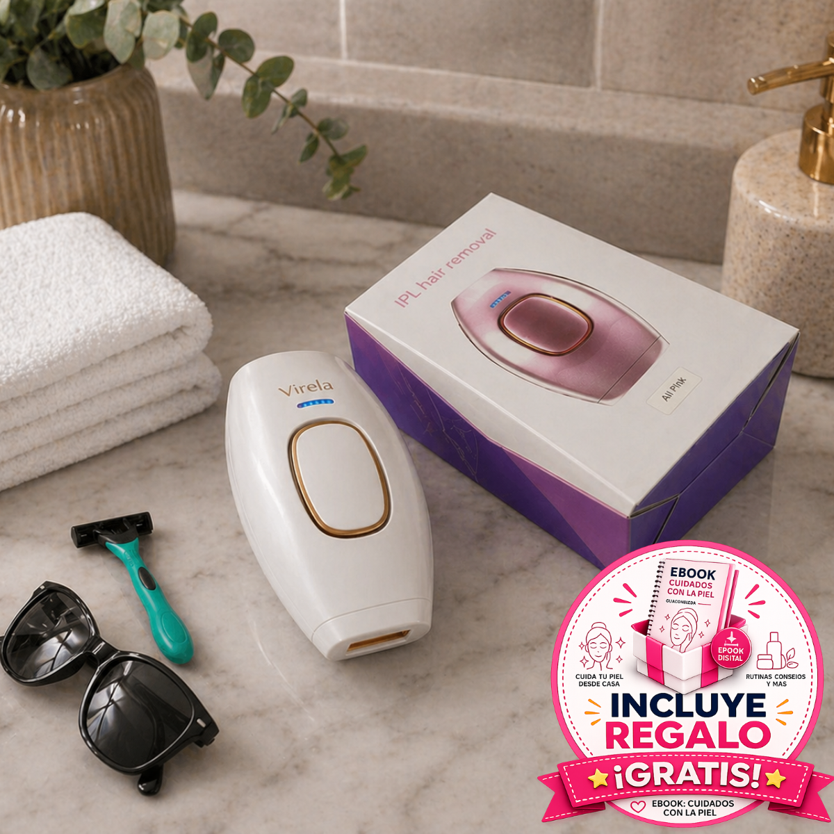 DEPILADORA LÁSER IPL PERMANENTE + REGALO EXCLUSIVO