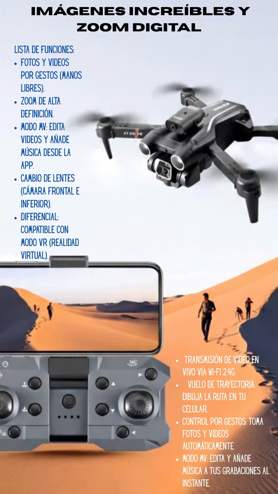 DRON CON DOBLE CÁMARA