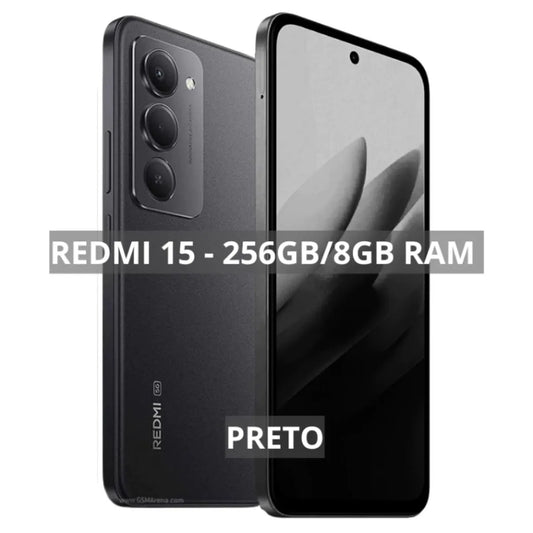 CELULAR REDMI 15 256GB 8RAM NEGRO
